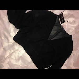 Fashion Nova Black Crop Top BRAND NEW🖤